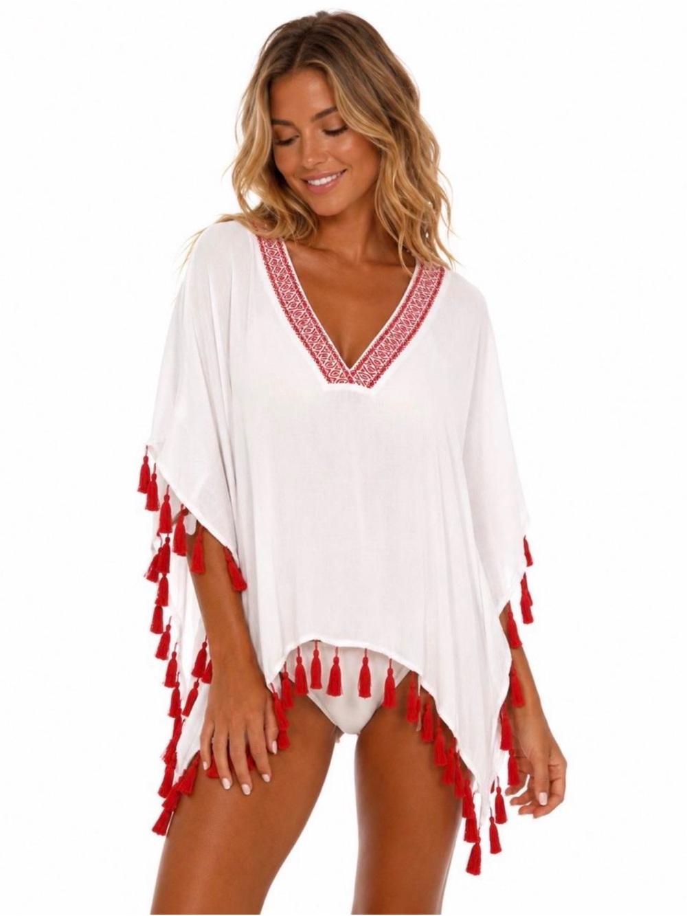 SHOW ME YOUR MUMU BOHO TASSEL COVER-UP / Top — SIZE SMALL